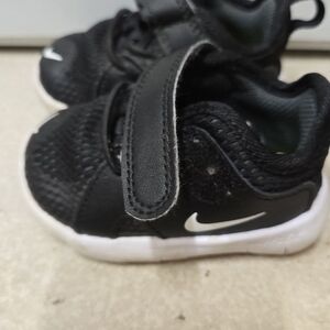 Nike Kids Black Sneakers with White Accents